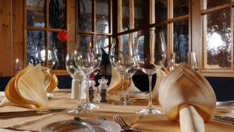 Restaurant table inside