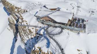 Drone image in winter